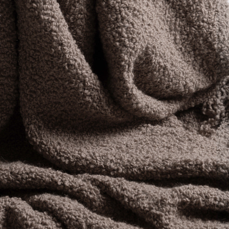 de Le Cuona | Handwoven Alpaca Blanket with Fringe – Fawn