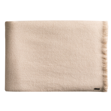 de Le Cuona | Herringbone Cashmere Blanket – Wheat