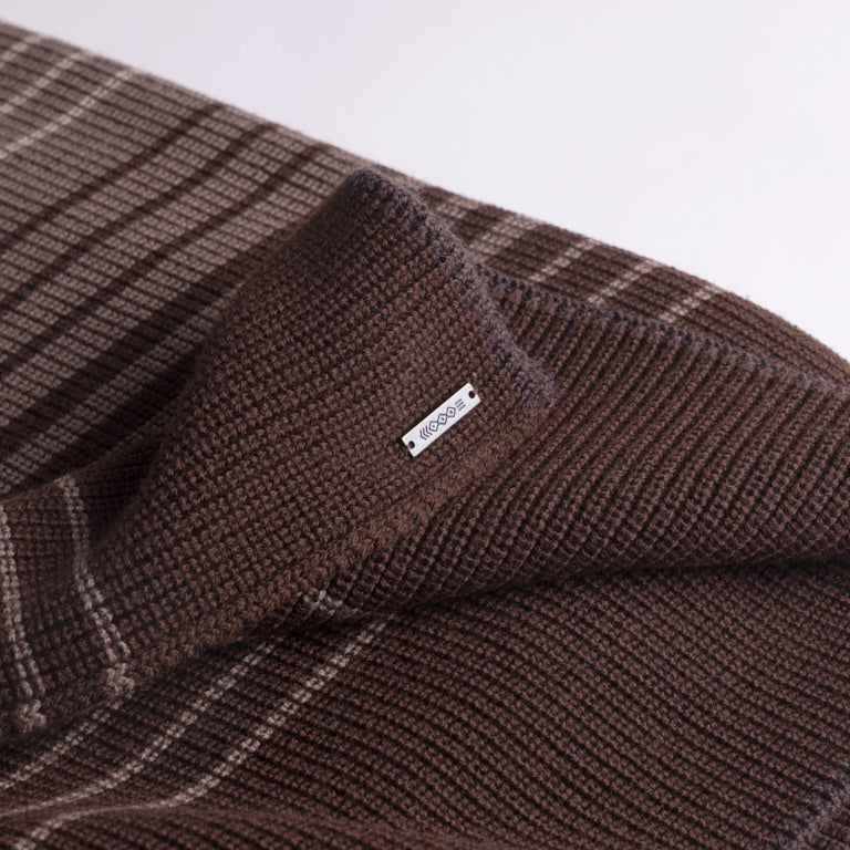 de Le Cuona | Knitted Wool Throw – Cacao