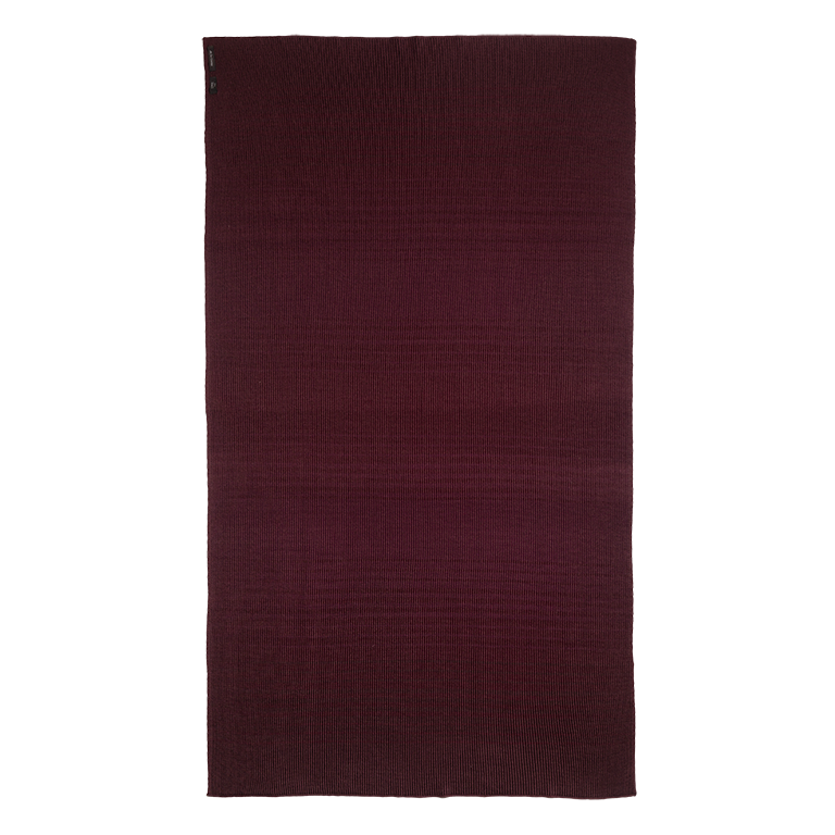 de Le Cuona | Knitted Wool Throw – Merlot