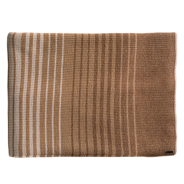 de Le Cuona | Knitted Wool Throw – Taupe