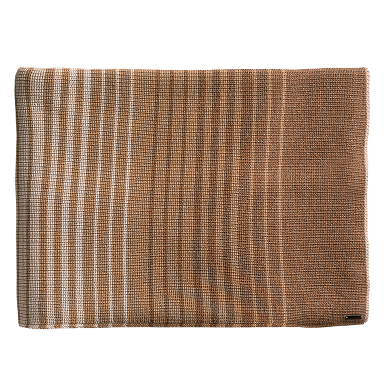 de Le Cuona | Knitted Wool Throw – Taupe