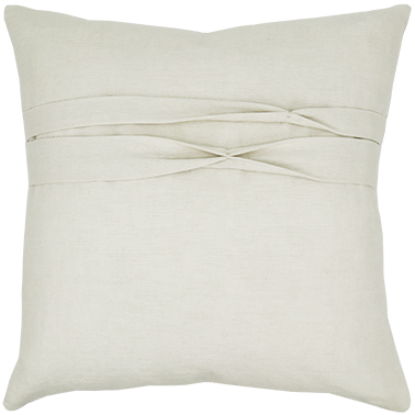 de Le Cuona | Lotus Cushion with Box Pleat Detail – Rice Paper