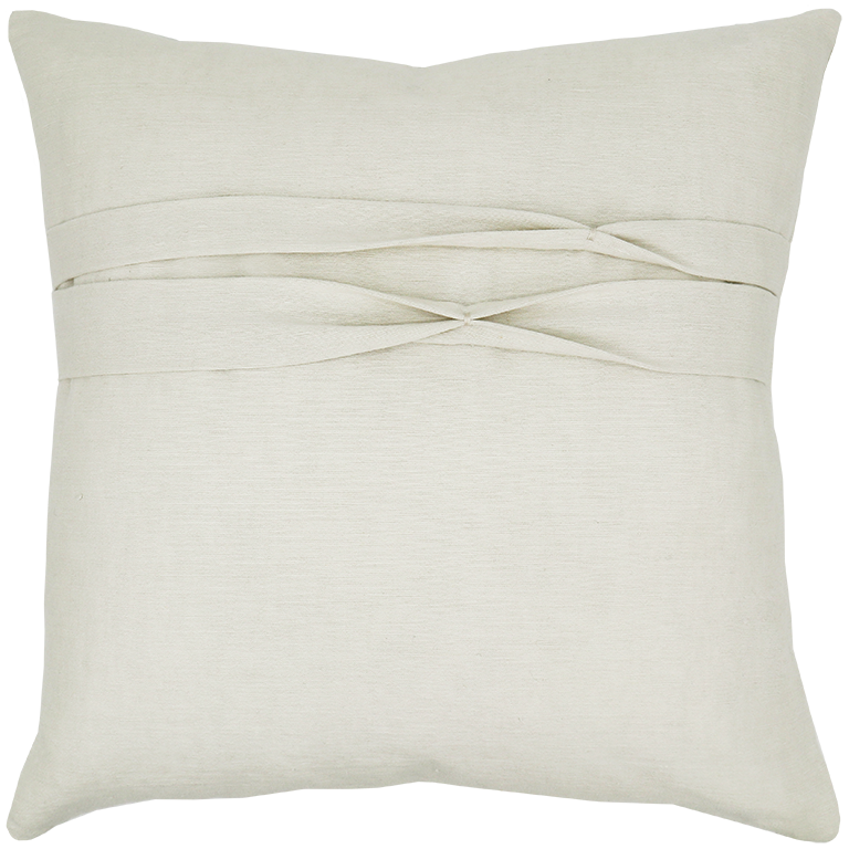 de Le Cuona | Lotus Cushion with Box Pleat Detail – Rice Paper