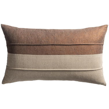 de Le Cuona | Mackintosh Cushion with Piped Detail – Copper