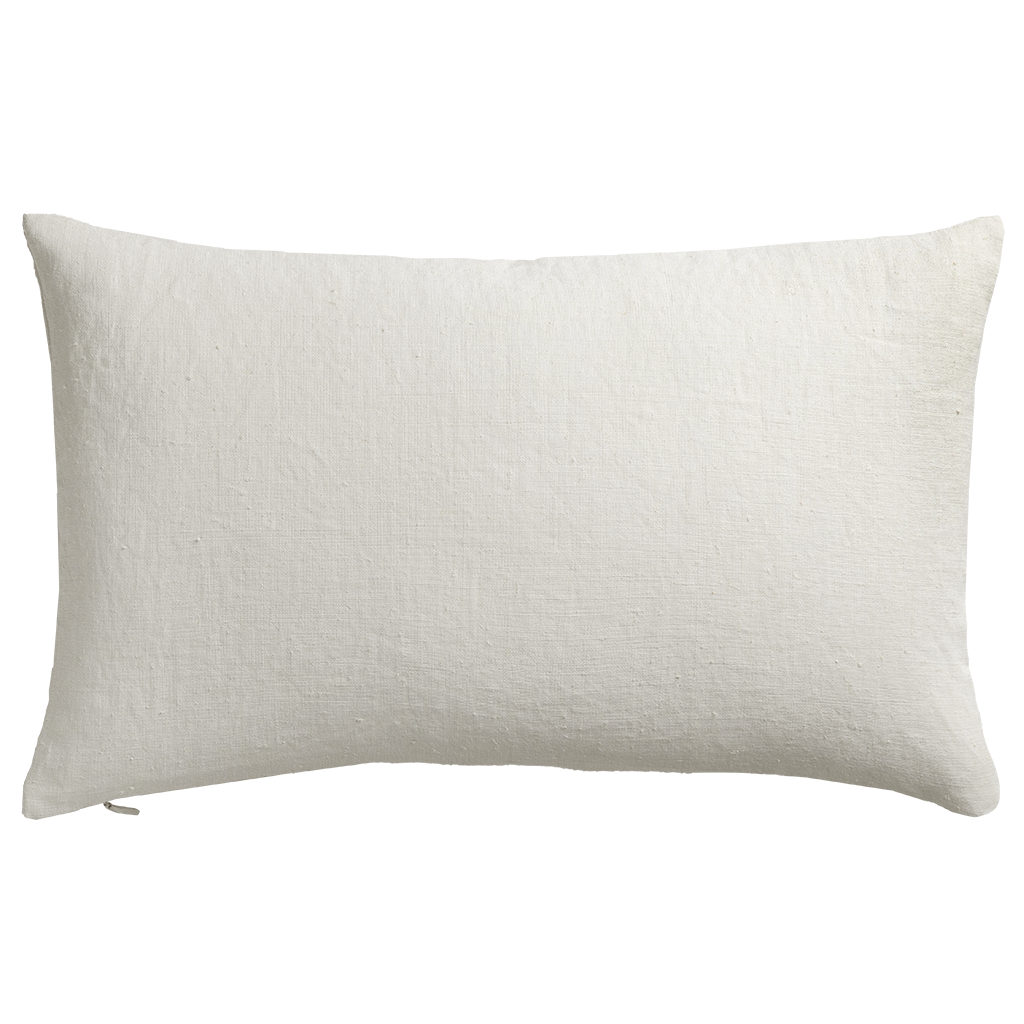 de Le Cuona | Painted Linen Panelled Cushion