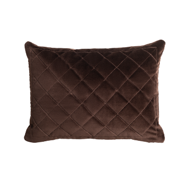 de Le Cuona Petite Banquet Quilted Cushion Bronzite