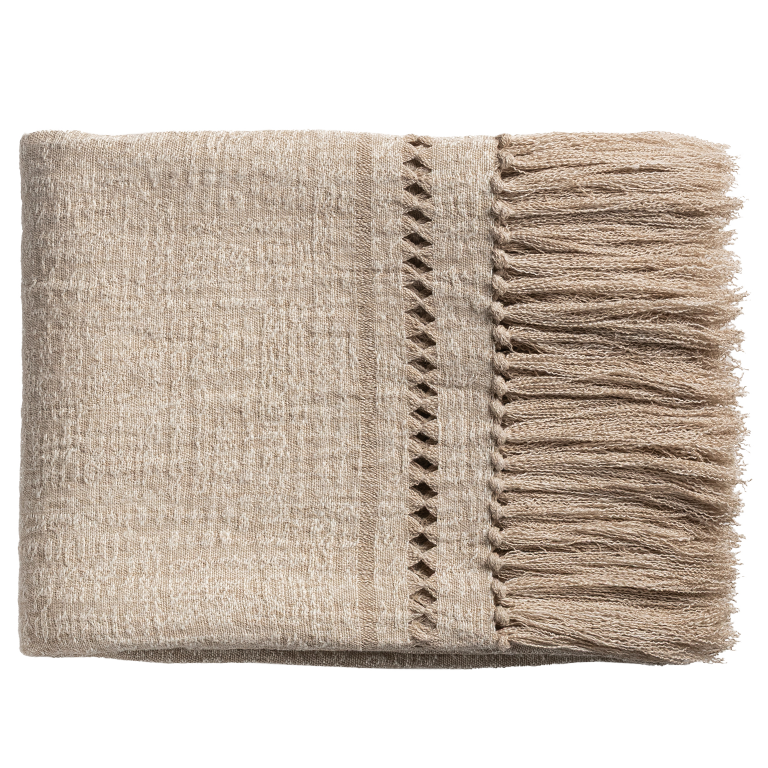 de Le Cuona | Petra Bed Throw with Diamond Detailing – Rose City