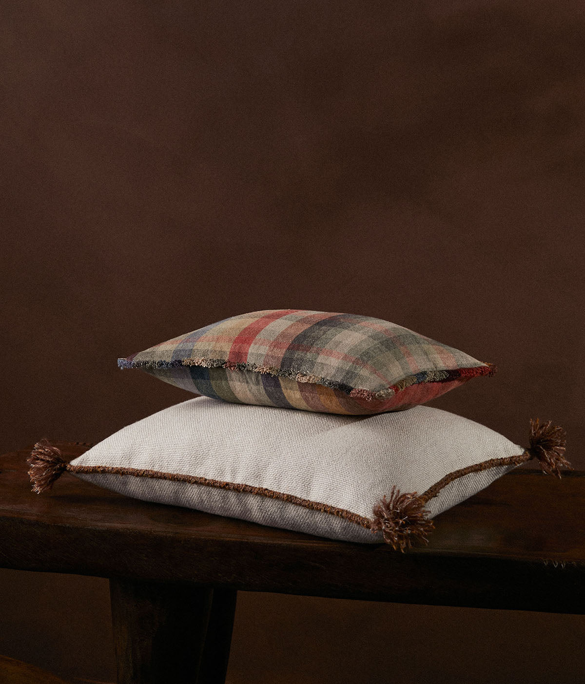 de Le Cuona | Ragamuffin Cushion with Fringe