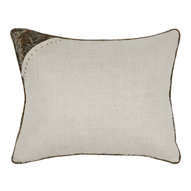 de Le Cuona | Seed Linen Cushion with Embroidery Detail – Poppy