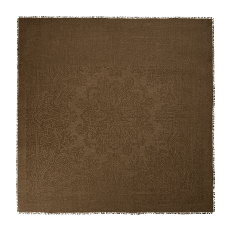 de Le Cuona | Silk & Alpaca Paisley Bandana – Bay