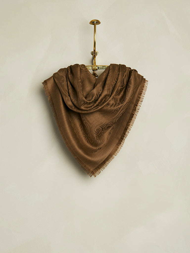 de Le Cuona | Silk & Alpaca Paisley Bandana – Bay