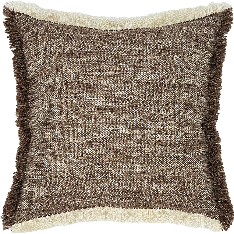 de Le Cuona | Tatami Cushion with Fringe – Pickle