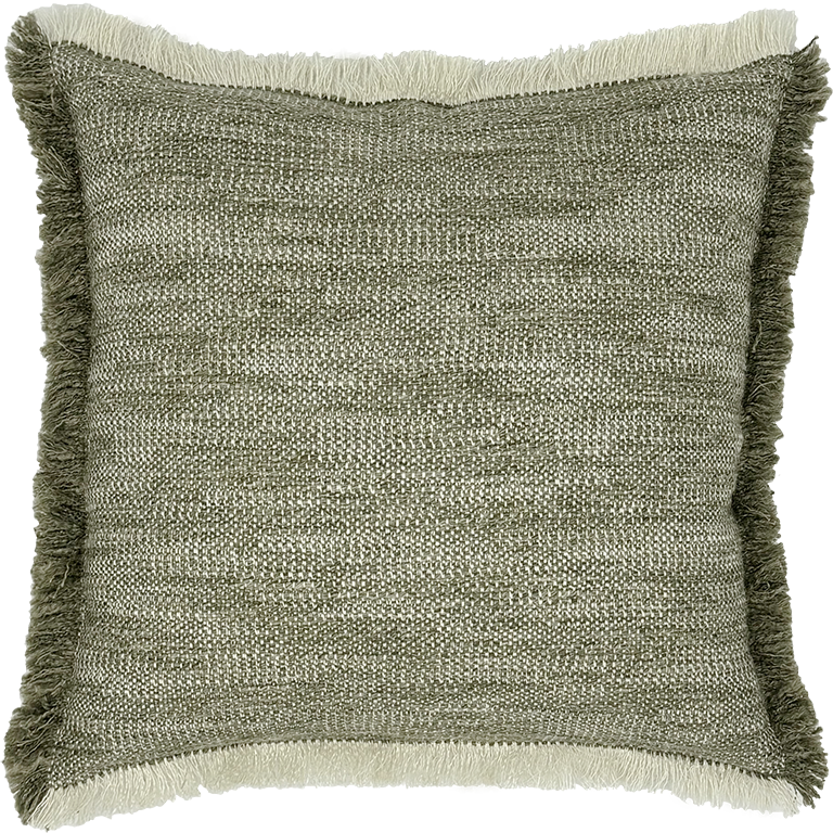 de Le Cuona | Tatami Cushion with Fringe – Tea