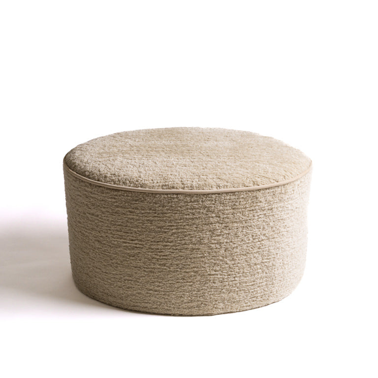 de Le Cuona | Tundra Wool Ottoman – Ash