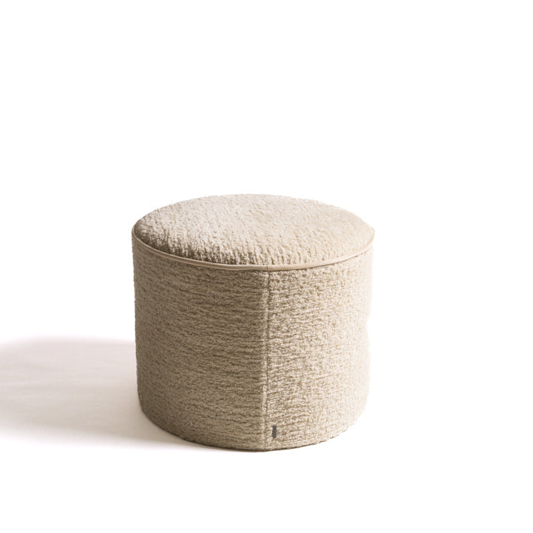 de Le Cuona | Tundra Wool Ottoman – Ash