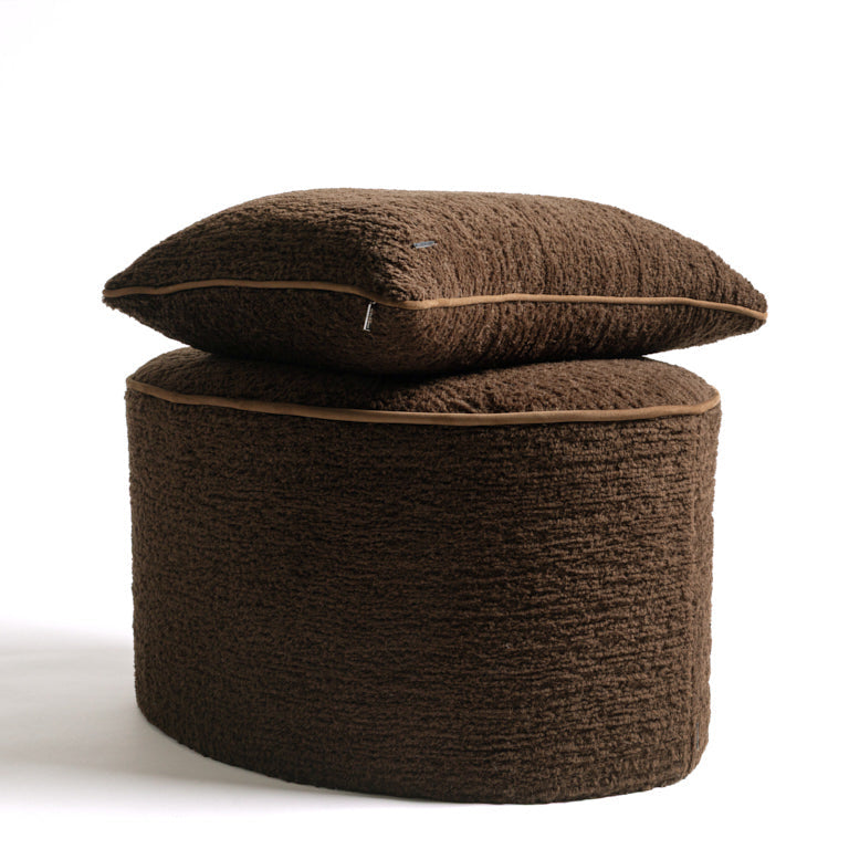 de Le Cuona | Tundra Wool Ottoman – Umber