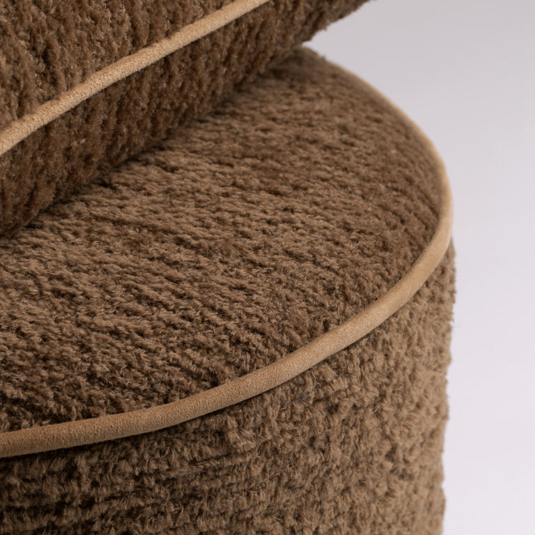 de Le Cuona | Tundra Wool Ottoman – Umber