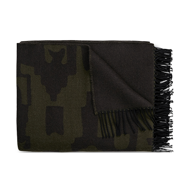 de Le Cuona | Village Wool Throw – Moss