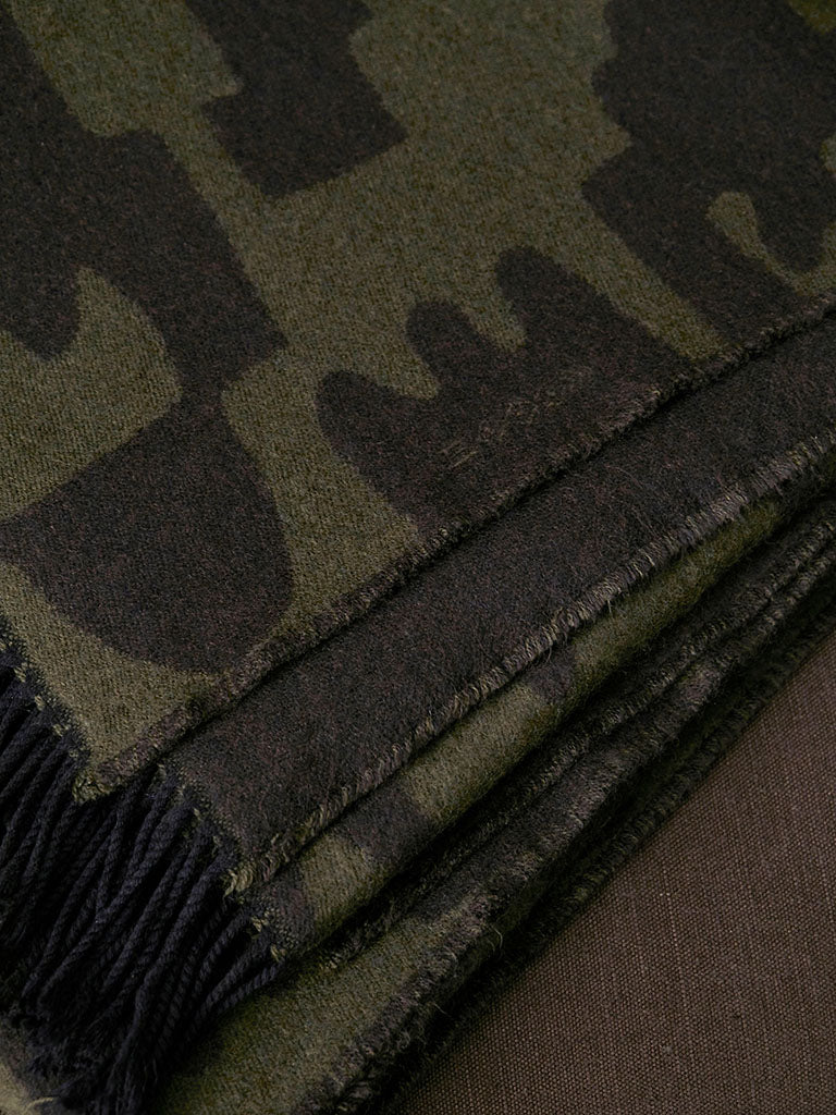 de Le Cuona | Village Wool Throw – Moss