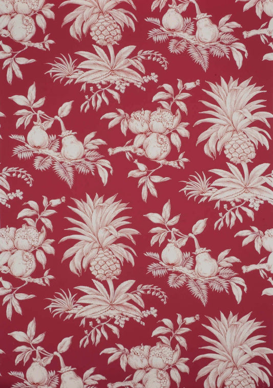 Pierre Frey Wallpaper Dandy - Red