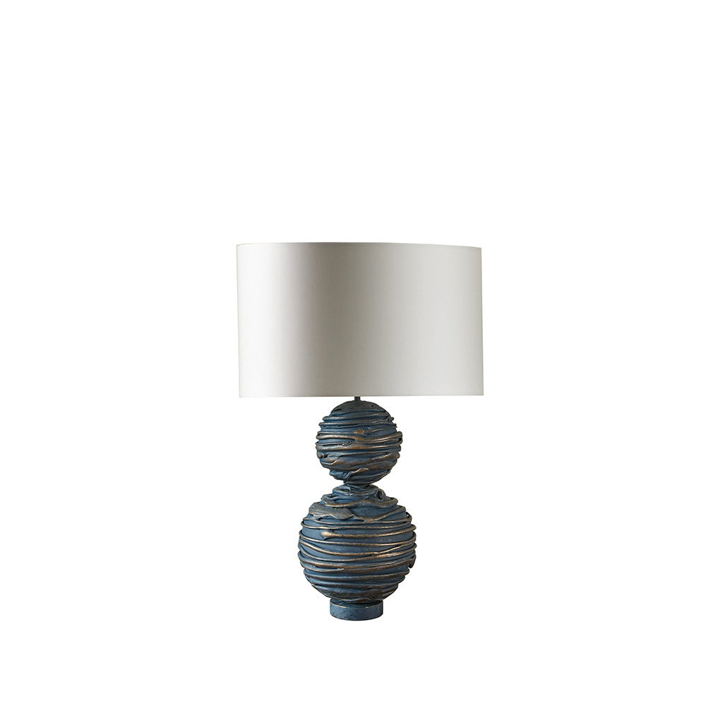 William Yeoward Elvaston Junior Table Lamp in Willie's Blue