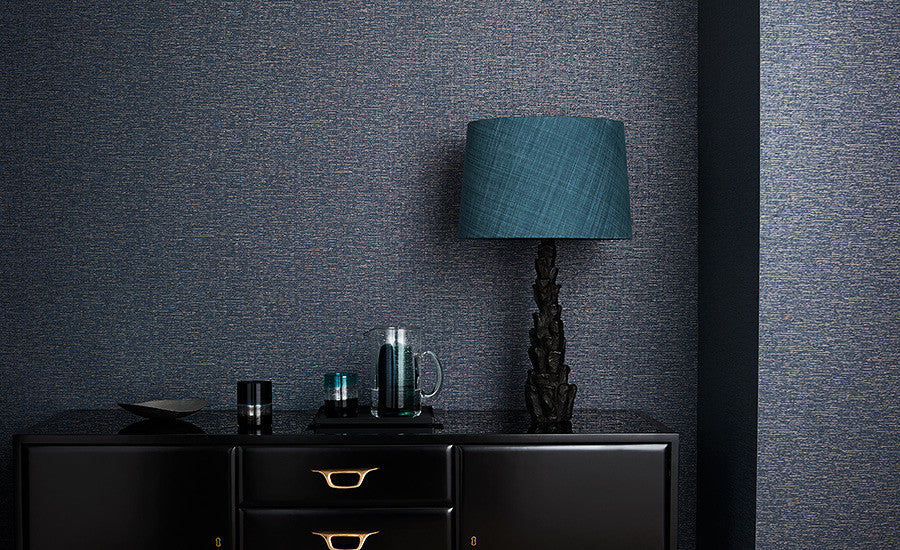 Pierre Frey Romo | Mendel Wallcovering – Charcoal — scenography