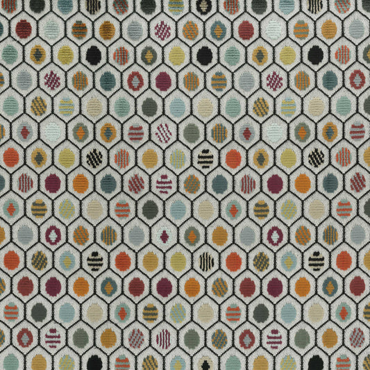 Osborne & Little | Pelangi Velvet fabric - F7423-01