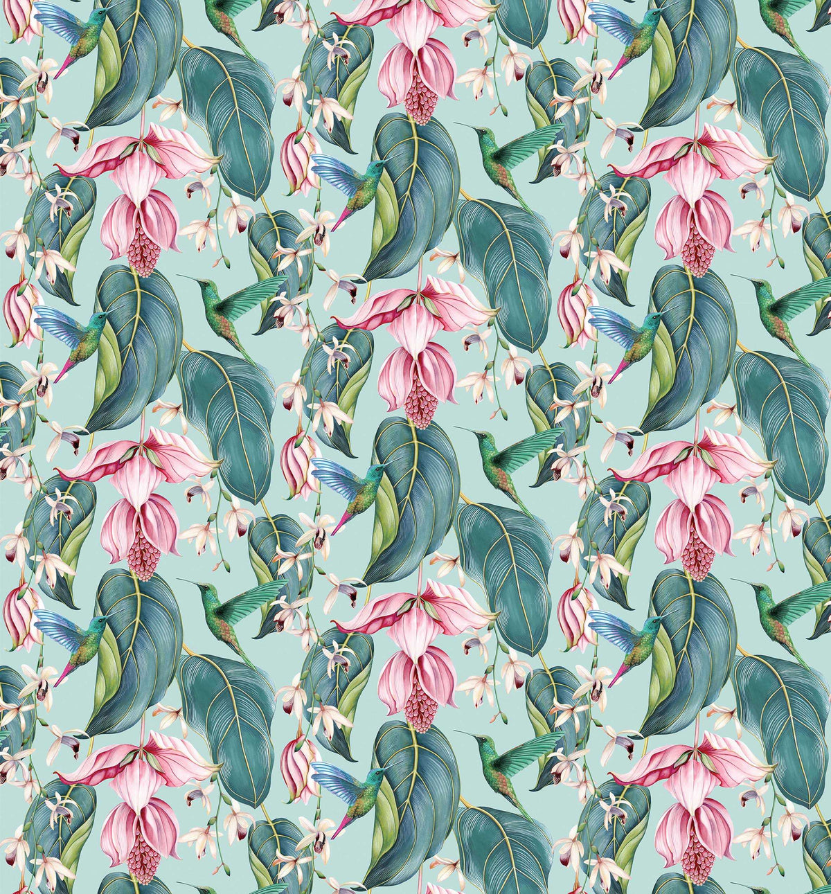 Osborne & Little | Trailing Orchid Outdoor fabric - F7443-02
