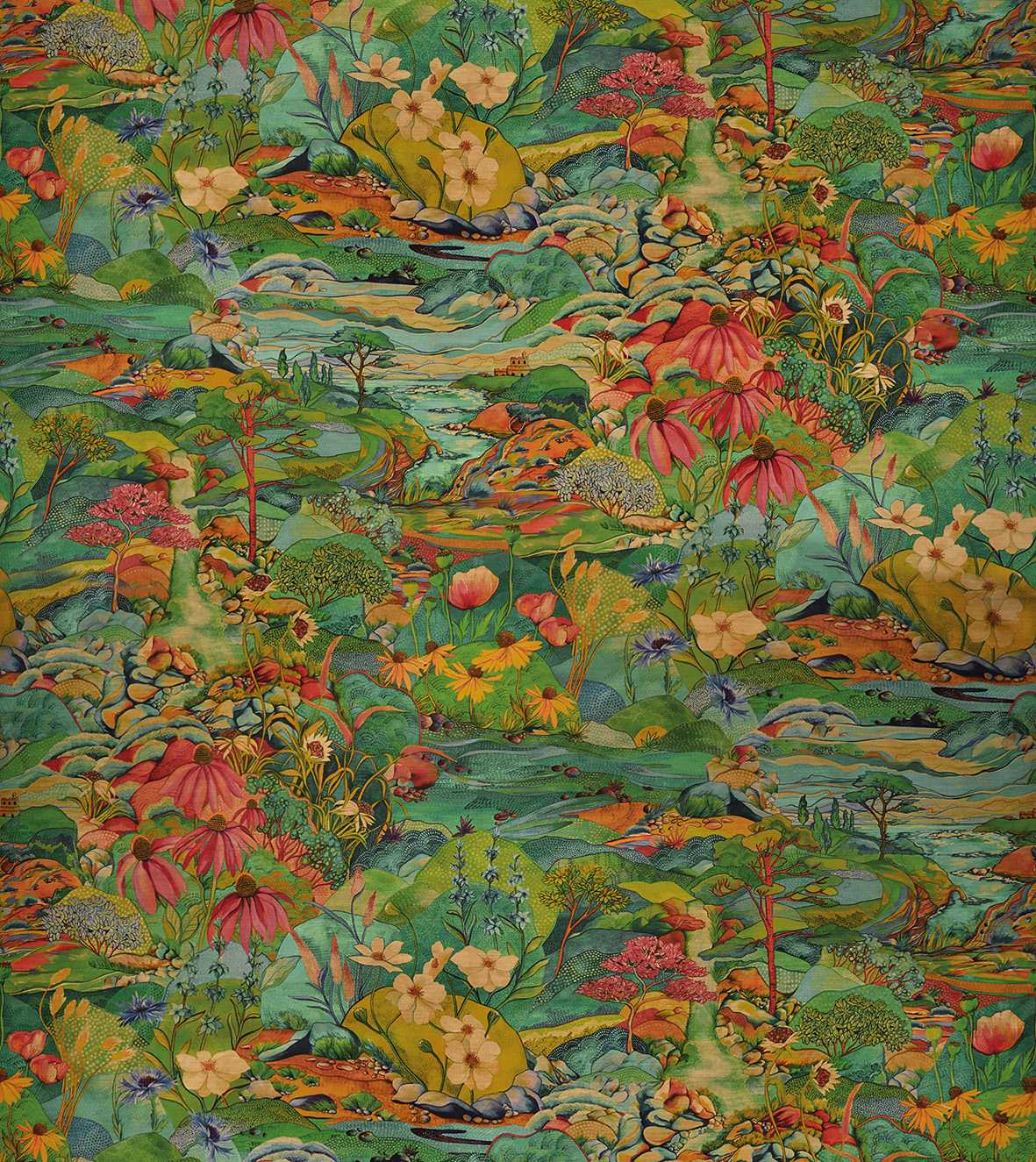 Osborne & Little | Trebah Velvet fabric - F7670-01