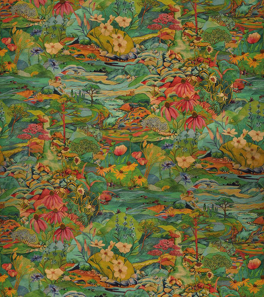 Osborne & Little | Trebah Velvet fabric - F7670-01