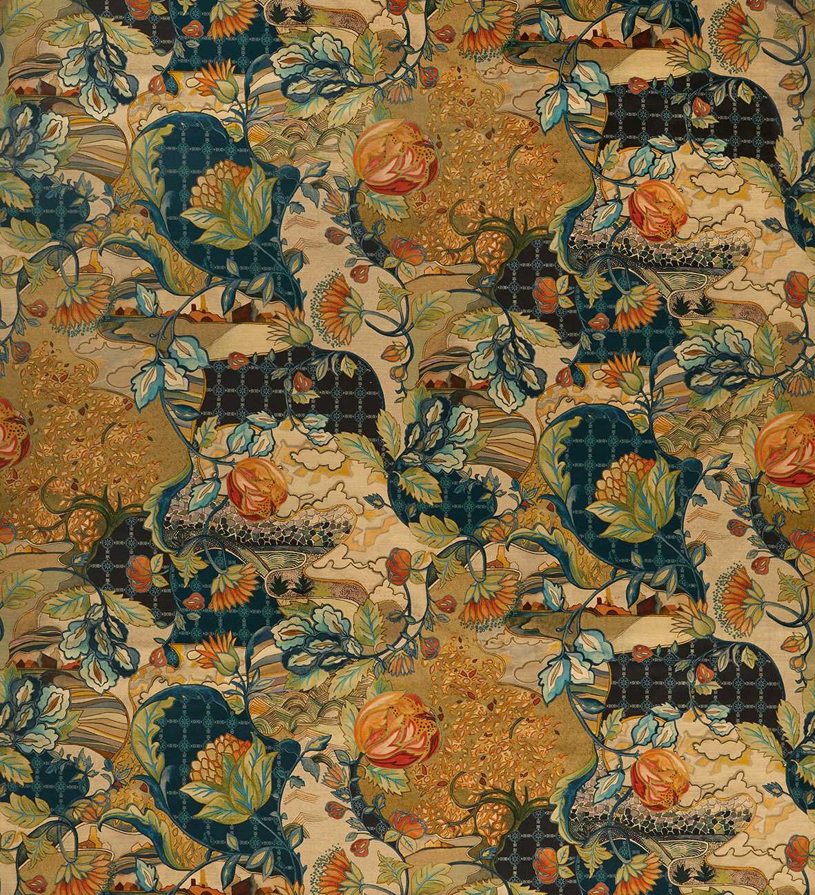Osborne & Little | Hartfield Velvet fabric - F7675-01