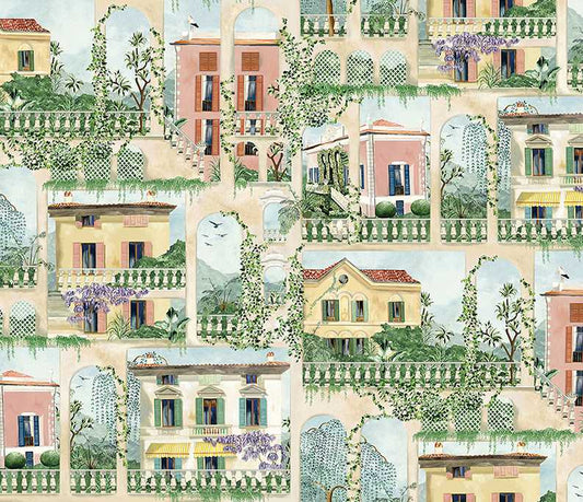 Osborne & Little | Villa Como fabric - F7773-01
