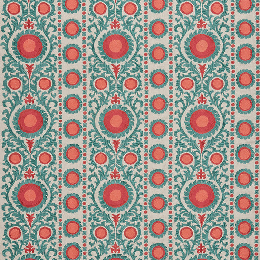 Osborne & Little | Samrina fabric - Coral