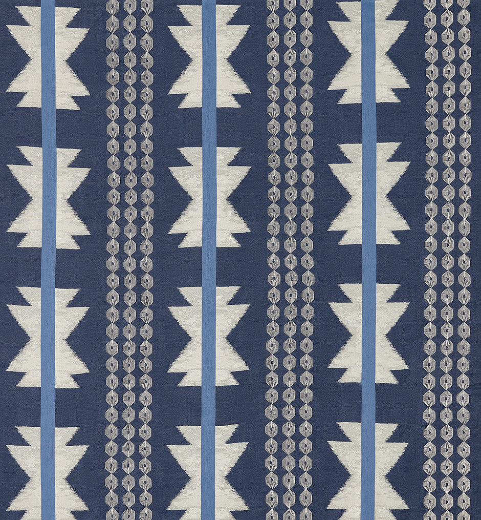 Osborne & Little | Chimayo fabric - Indigo / Denim