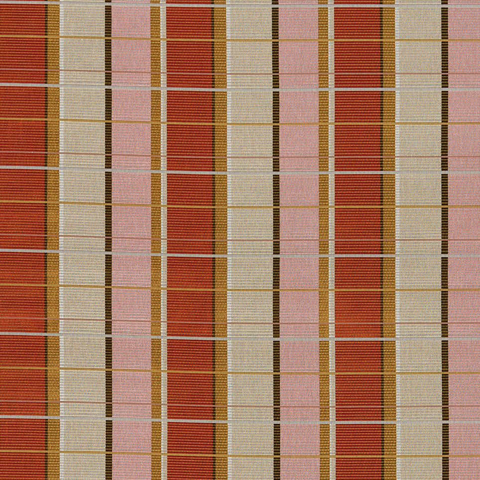 Osborne & Little | Dario fabric - Marmalade / Blush