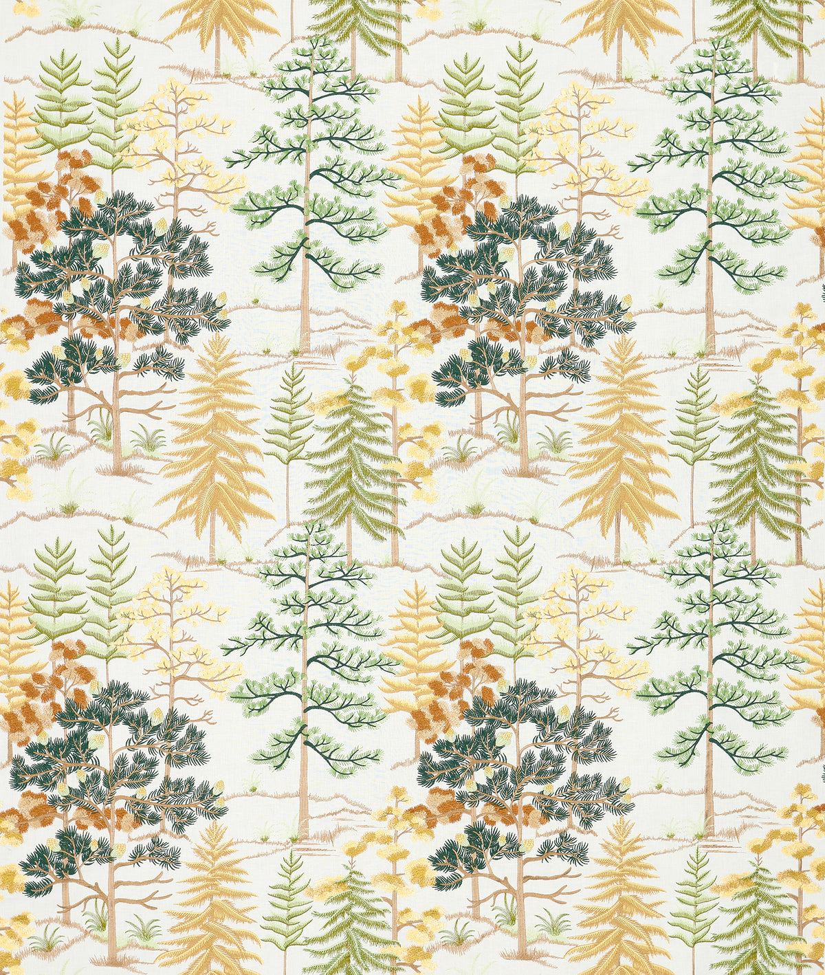 Osborne & Little | Vana fabric - Leaf / Gold
