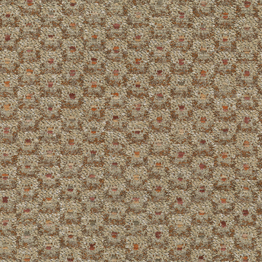 Osborne & Little | Amoroso fabric - Oatmeal / Chestnut