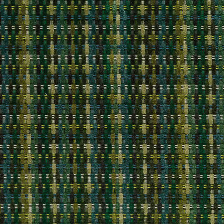 Osborne & Little | Delina fabric - Emerald / Chartreuse