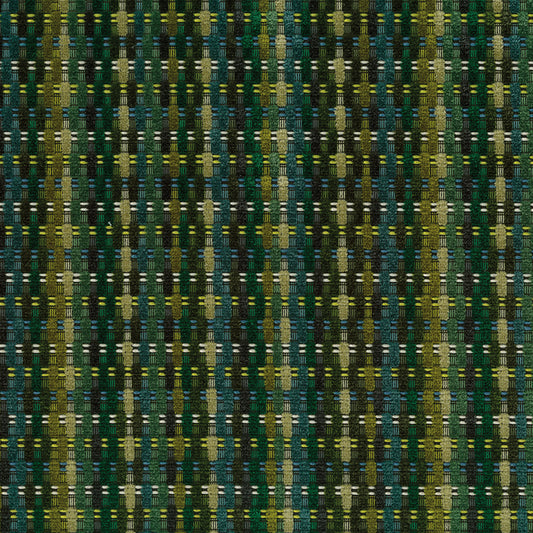 Osborne & Little | Delina fabric - Emerald / Chartreuse