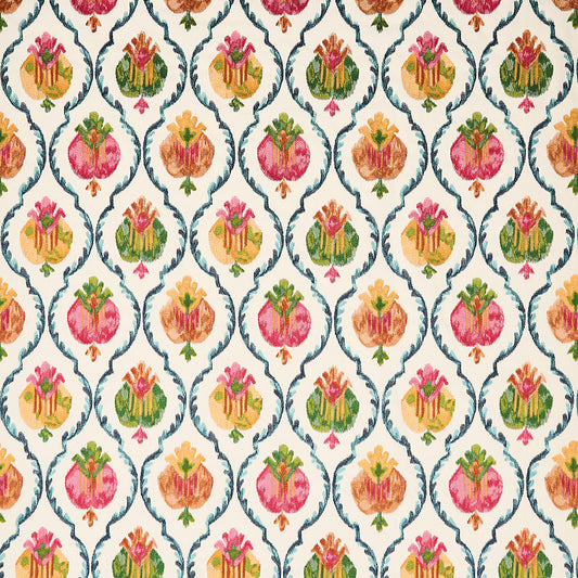Osborne & Little | Mysore fabric - Ivory / Multi