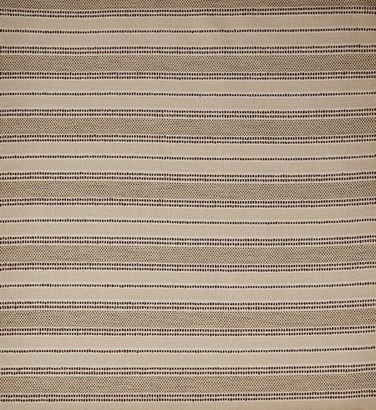 Osborne & Little | Solana Stripe fabric - Linen / Terracotta