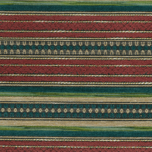 Osborne & Little | Nera fabric - Wine / Teal
