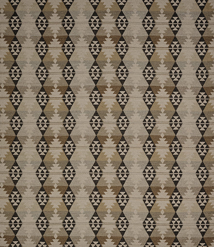 Osborne & Little | Caledonia fabric - Charcoal / Linen