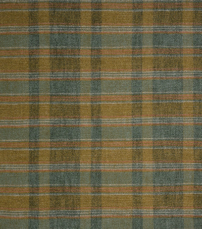 Osborne & Little | Kyle fabric - Aqua / Ochre