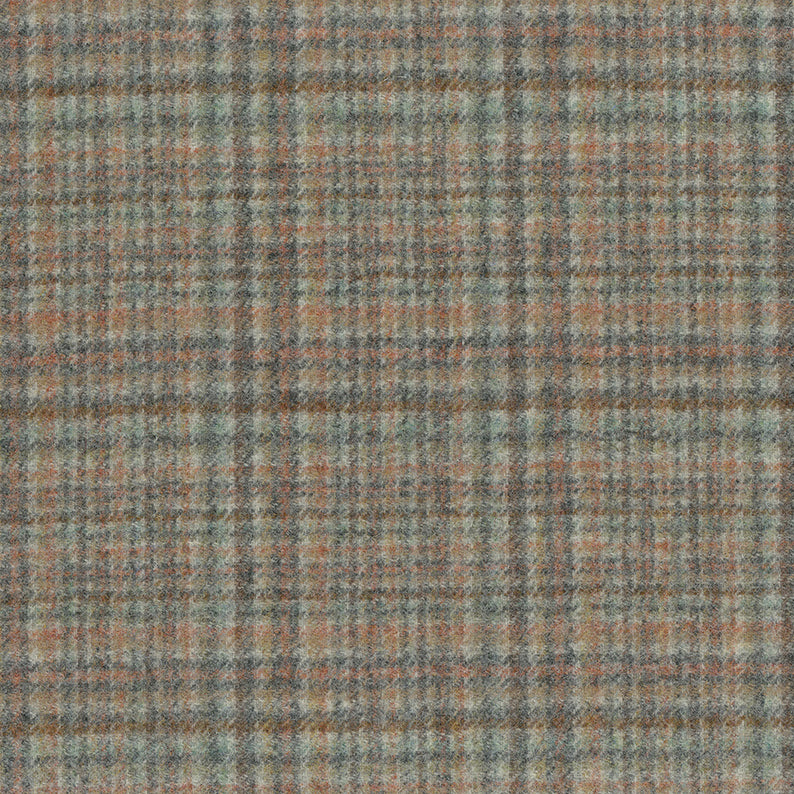 Osborne & Little | Brae fabric - Charcoal / Chestnut