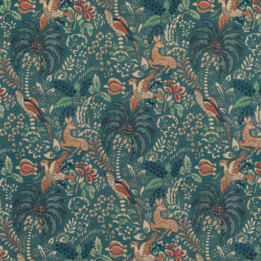 Mulberry Home | Fantasia fabric - Teal