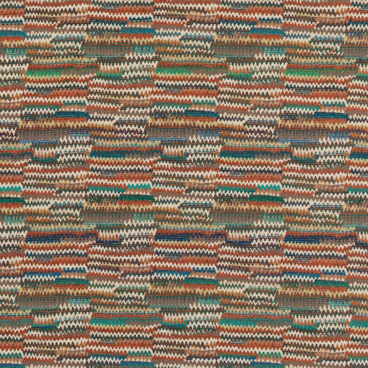 Mulberry Home | Landscape fabric - Teal/Spice