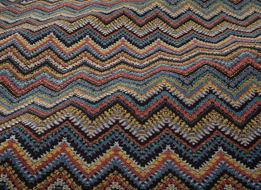 Pierre Frey Zig Zag Texture - Teal