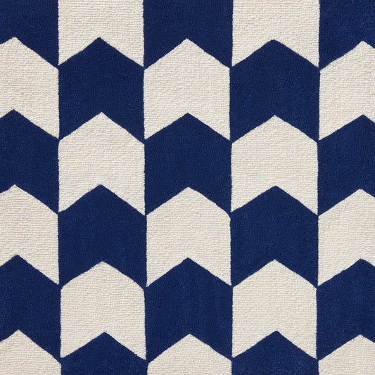 Pierre Frey Les Fleches - Cobalt/Blanc